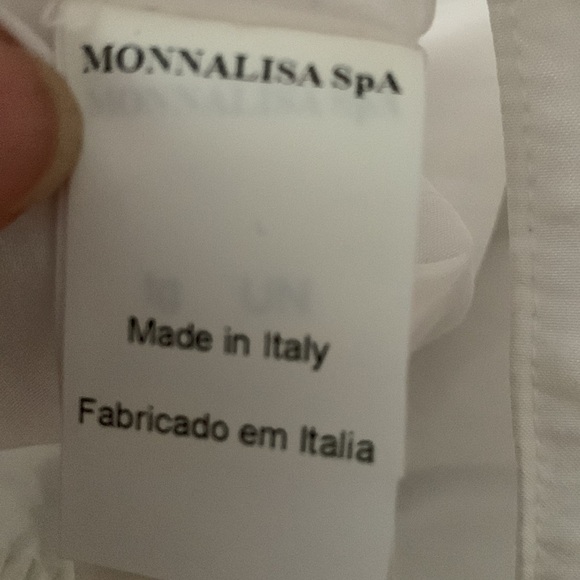 Monnalisa Chic white bag with blue bow NWT - Picture 8 of 14